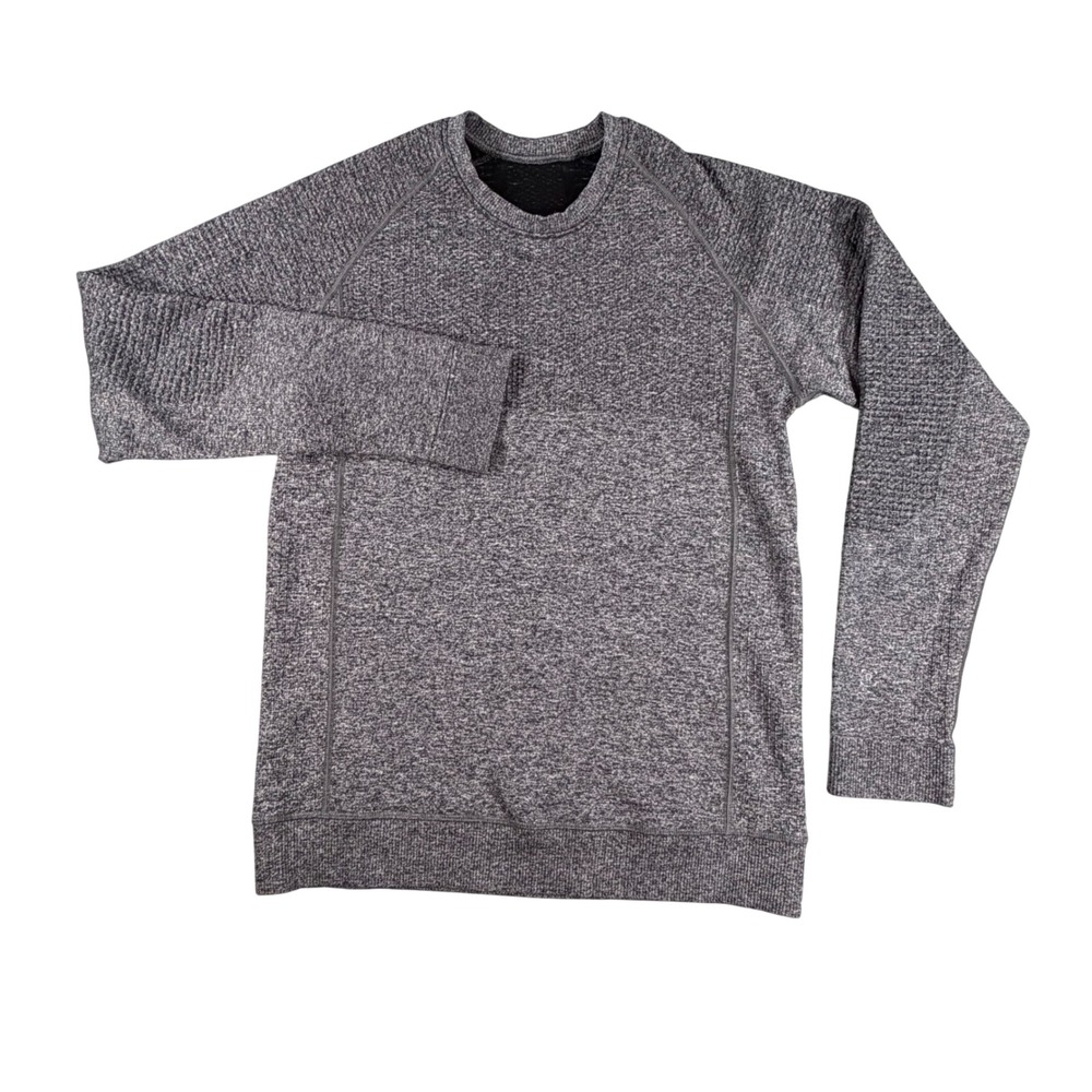 Lululemon Engineered Warmth Crewneck Pullover Mens small Heathered Gray wool